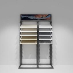 Was sind die Eigenschaften von Marmor -Display -Racks?