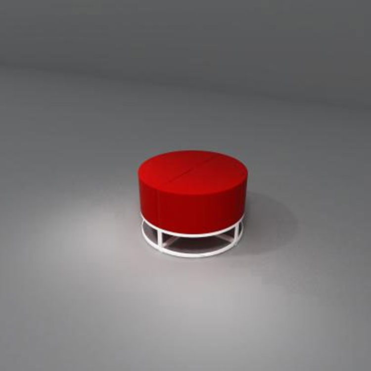 gepolsterter Ruhehocker mit Stauraum